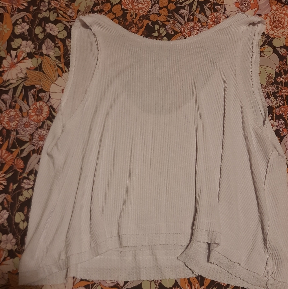 Free People White Tunic Tank